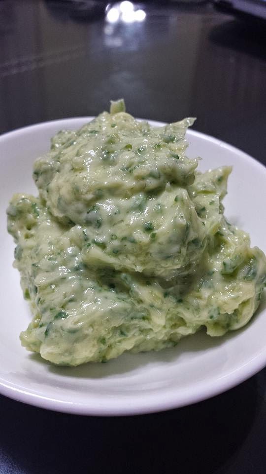 Homemade Garlic butter spread by Kelly Ng Baking's Corner