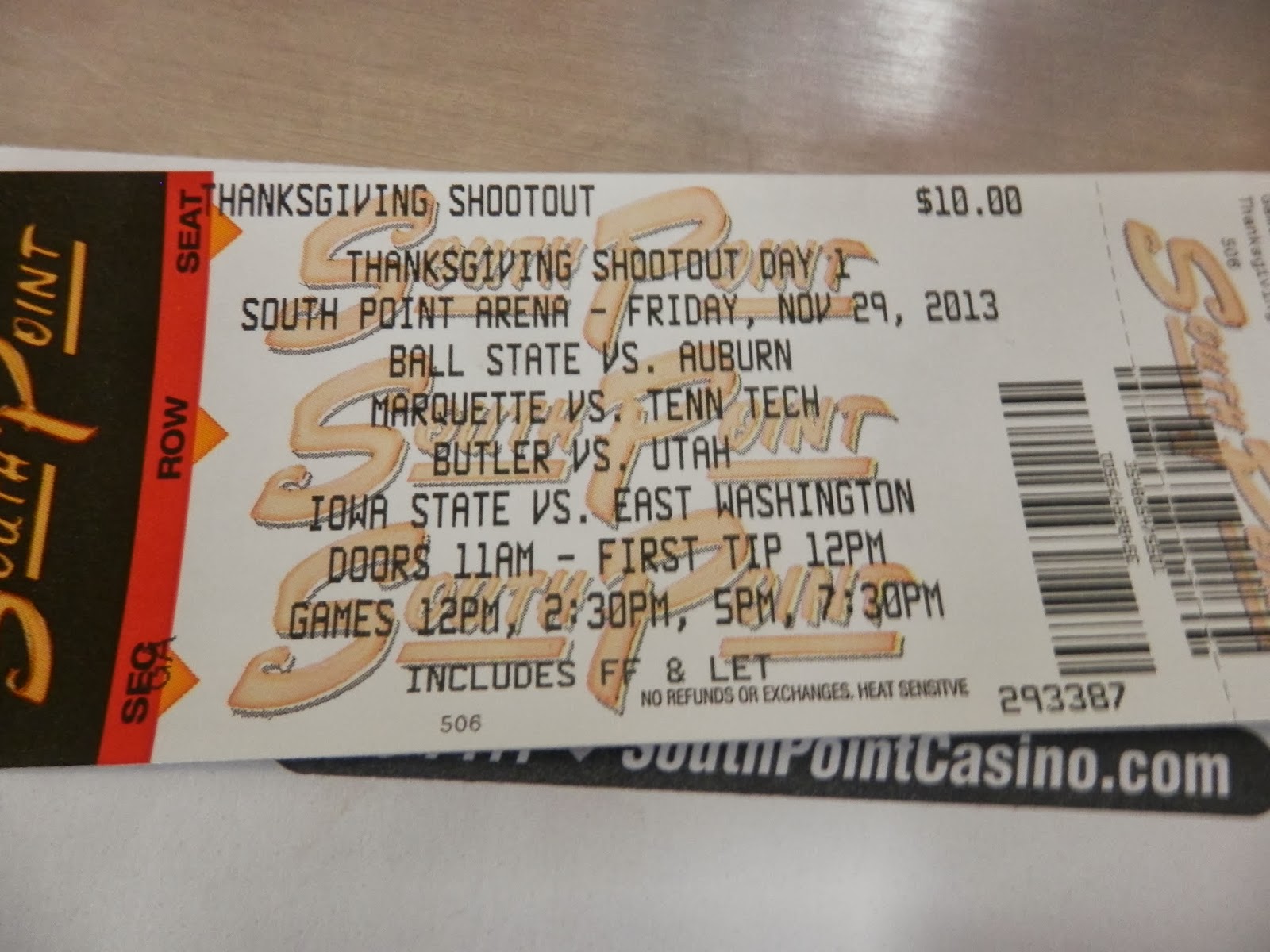 Adventures in Weseland Women's BasketballThe South Point Thanksgiving