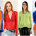 Camisa transparente, que pode ser usada sempre por mulheres elegantes