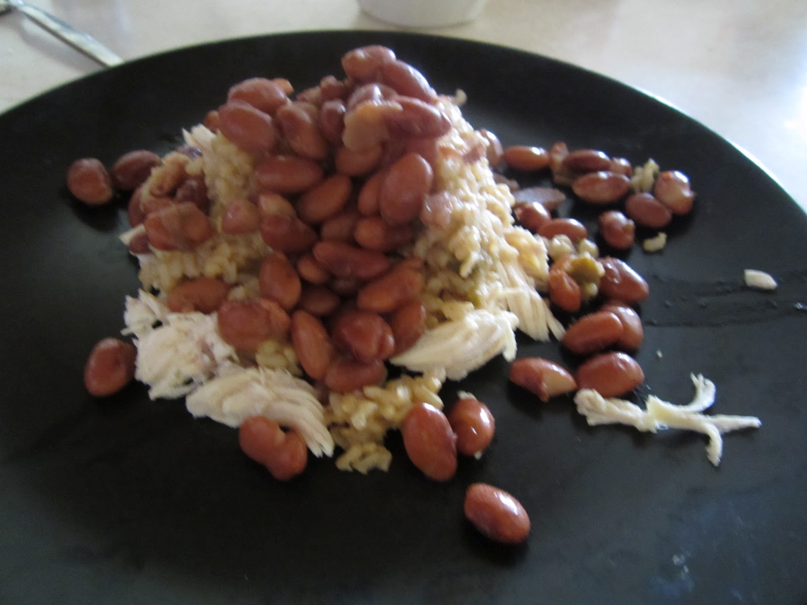 Family Fit Food Brown Rice and Beans Cooked "Together but Separate"