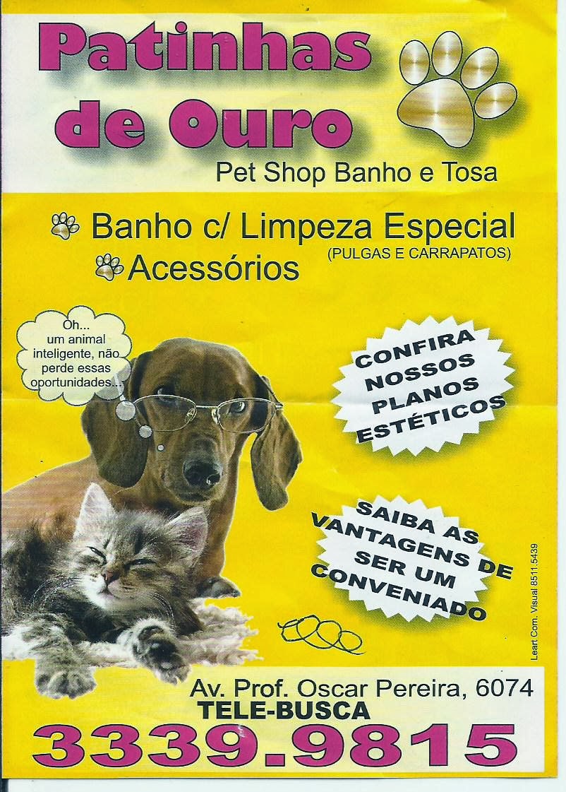 PET  SHOP - BANHO E TOSA