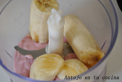 Batido De Sandía Y Plátano
