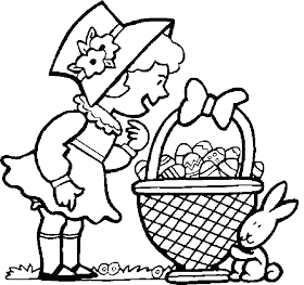 Dessin coloriage paques
