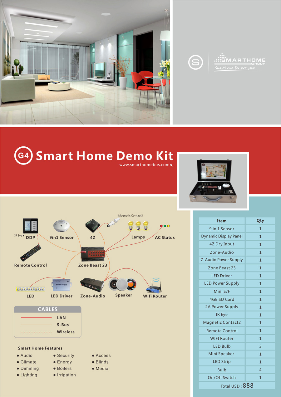 Smart Home Automation Control Dubai UAE Smart Home & Smart Hotel Demo Kit