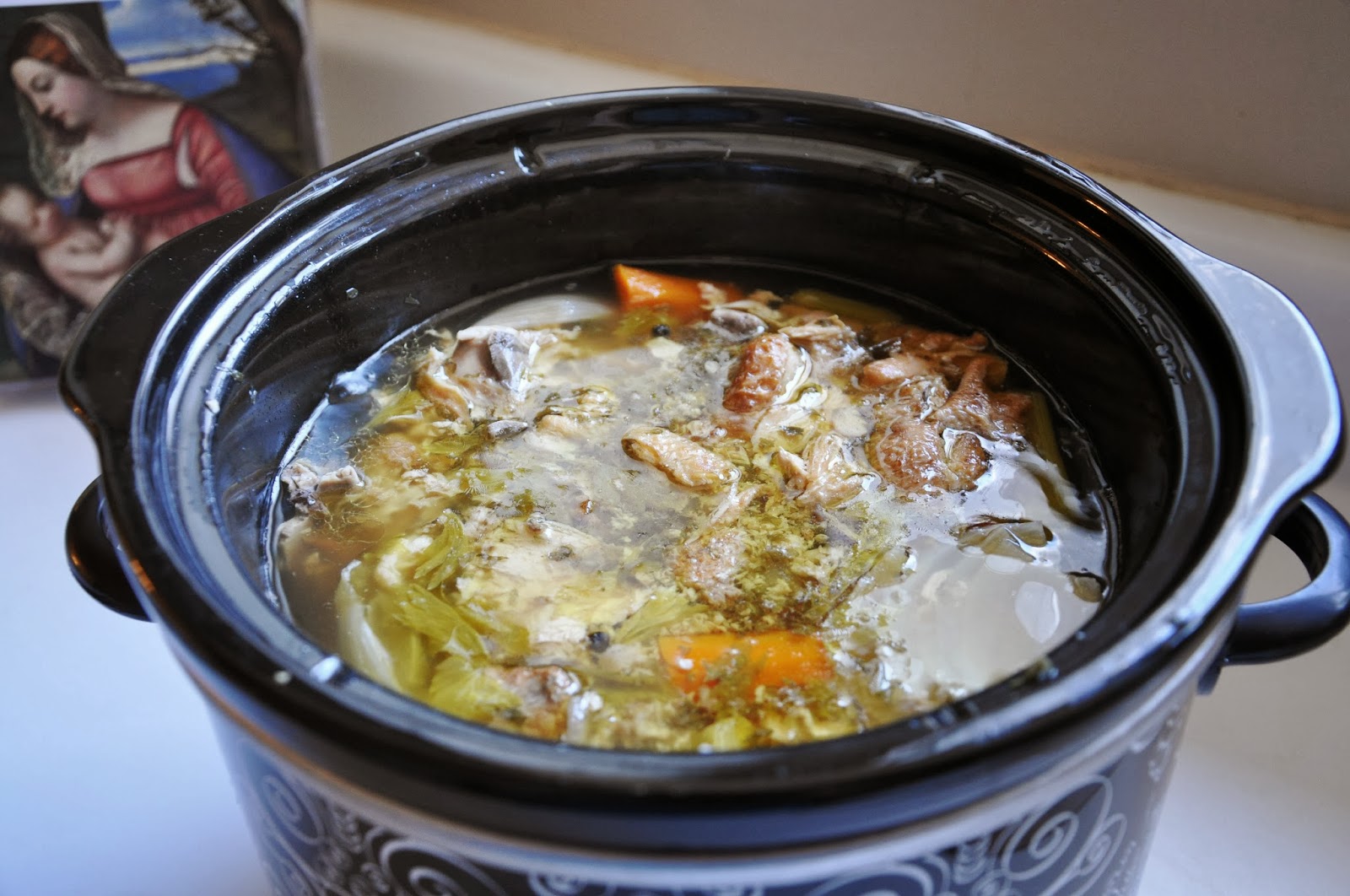 Waltzing Matilda Slow Cooker Chicken Broth