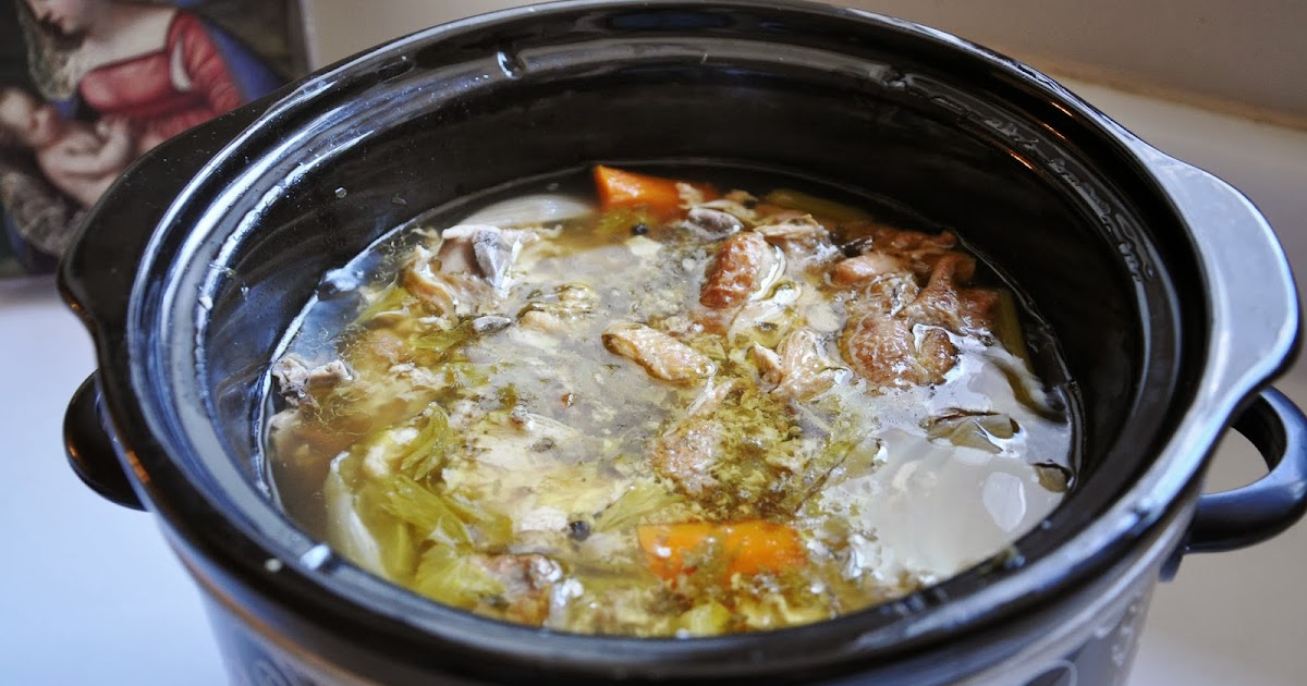 Waltzing Matilda Slow Cooker Chicken Broth