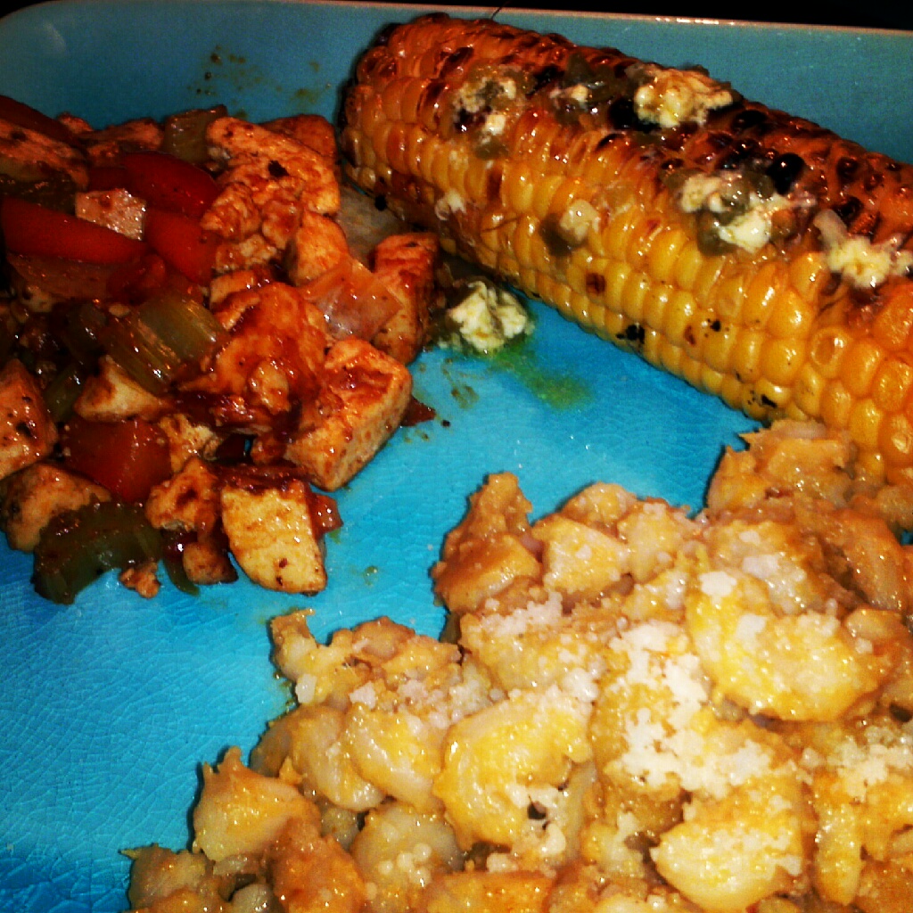 The Occasional Gourmet Barbecue Tofu and Pumpkin Mac n' Cheese