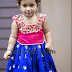 Baby in Royal Blue Skirt 