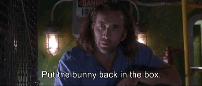 nic cage put the bunny back in the box
