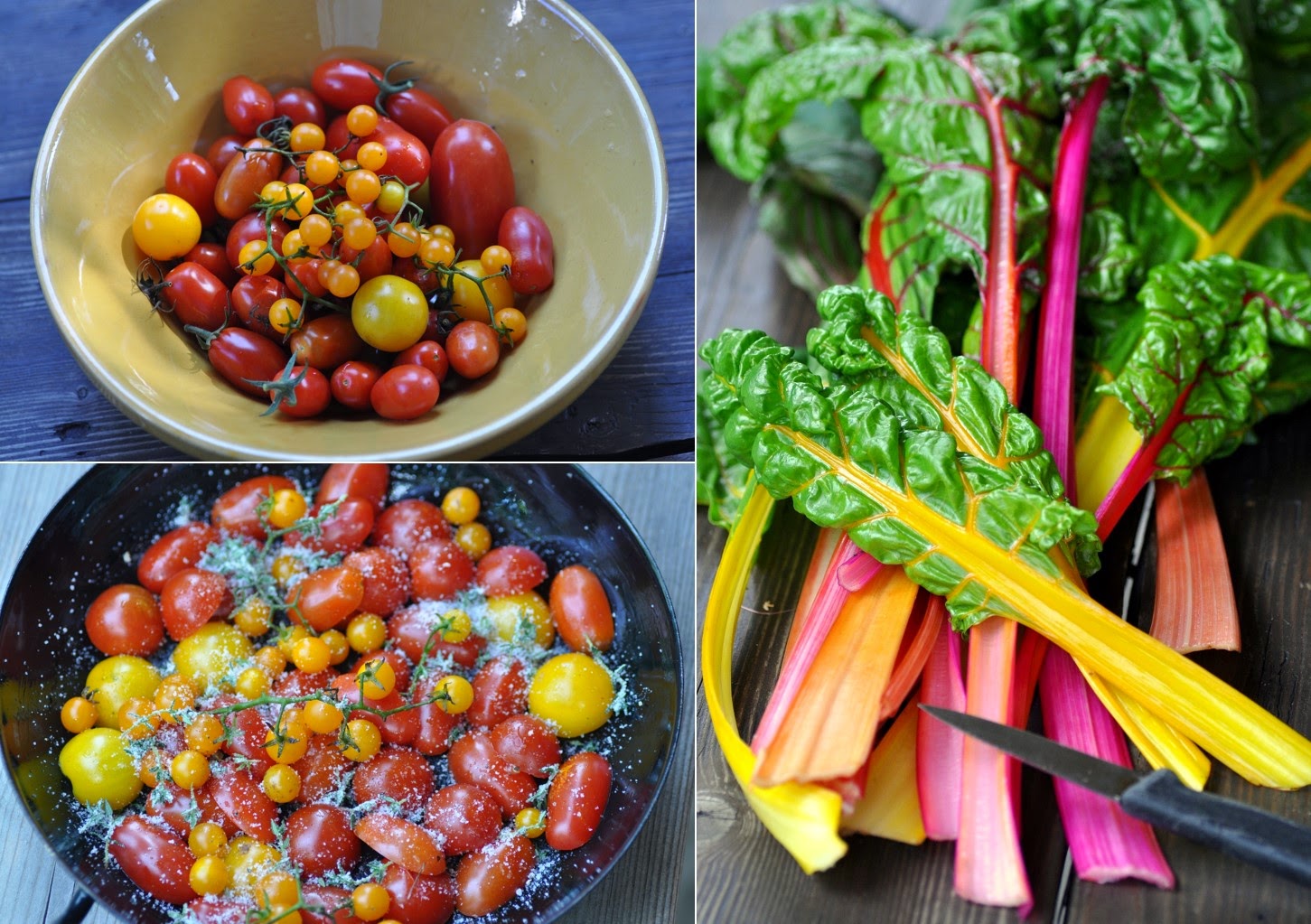 Ein spätsommerliches Gericht aus dem Gemüsegarten Mangold