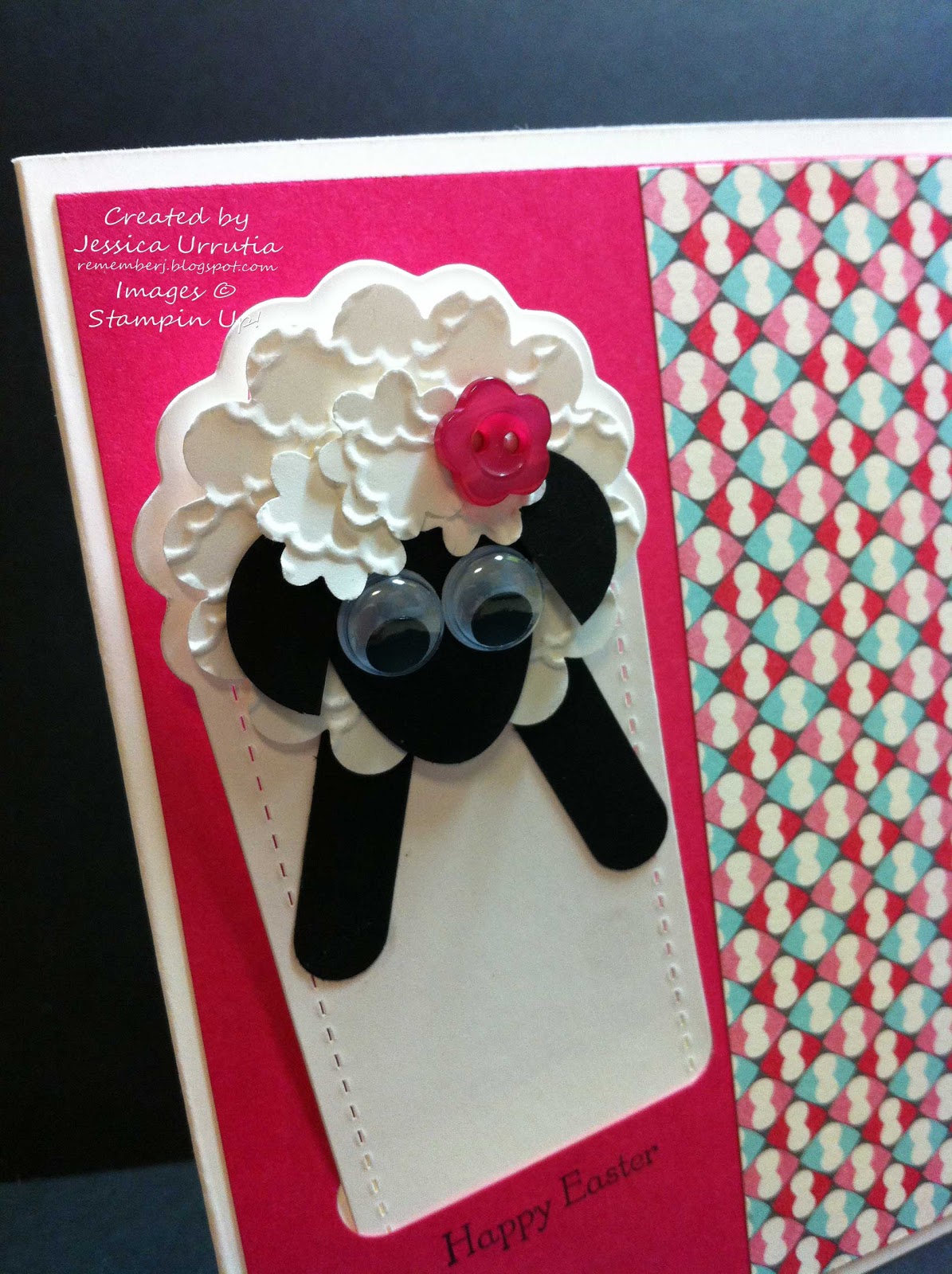 Stamp a Blessing Stampin'Up! Easter Lamb Punch Art