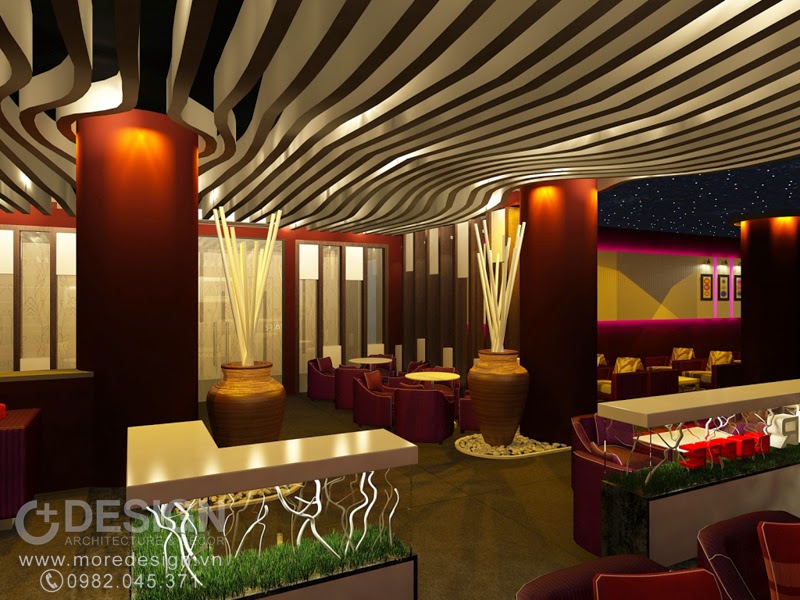 Thiết kế nội thất khu cafe ở tầng trệt Thiết kế nội thất khu cafe ở tầng trệt