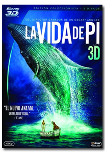La vida de Pi: Ya en DVD, BLU-RAY y BLU-RAY 3D