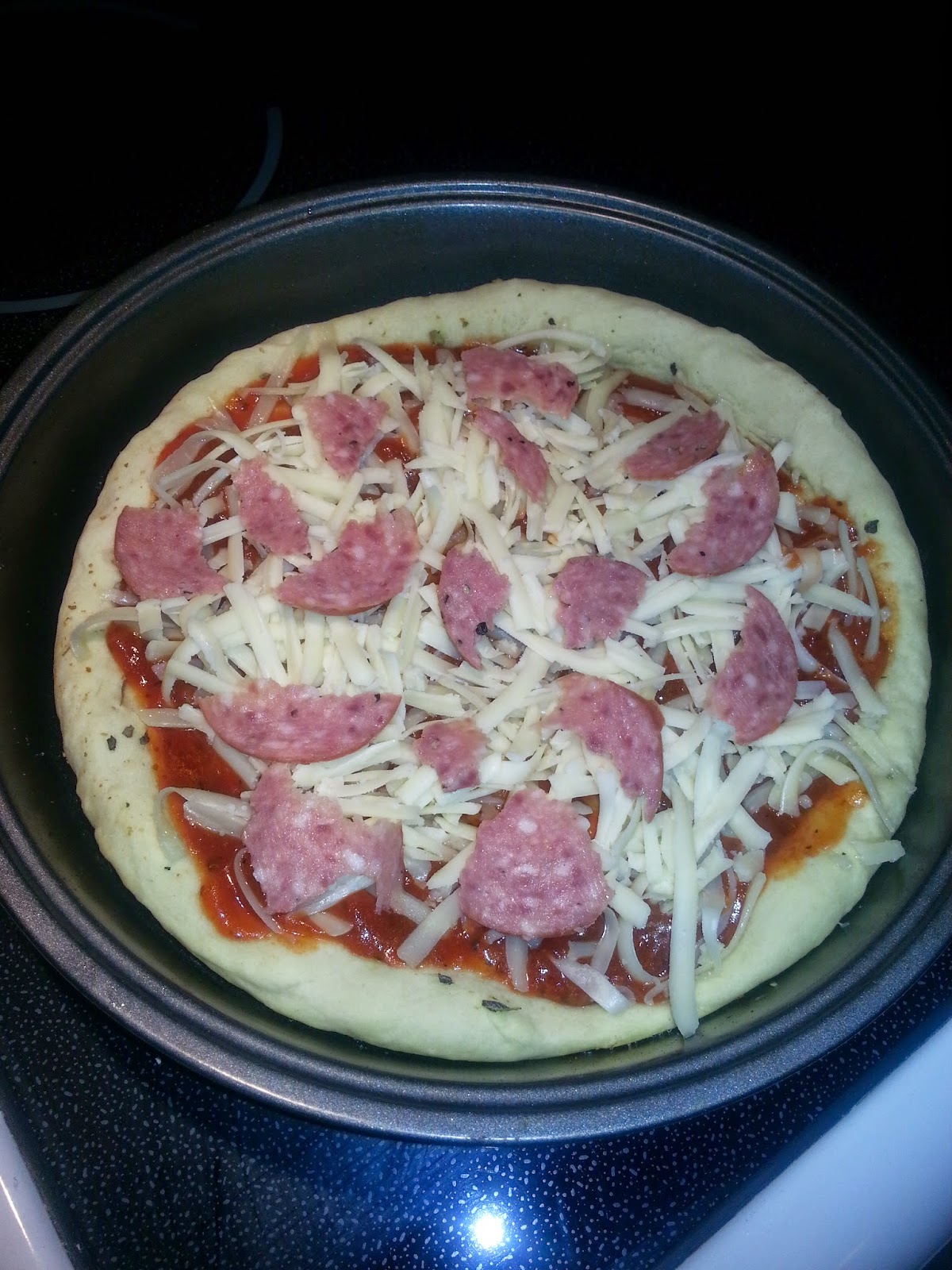 3 mommies Personal Pan Pizza with Easy NoYeast Dough