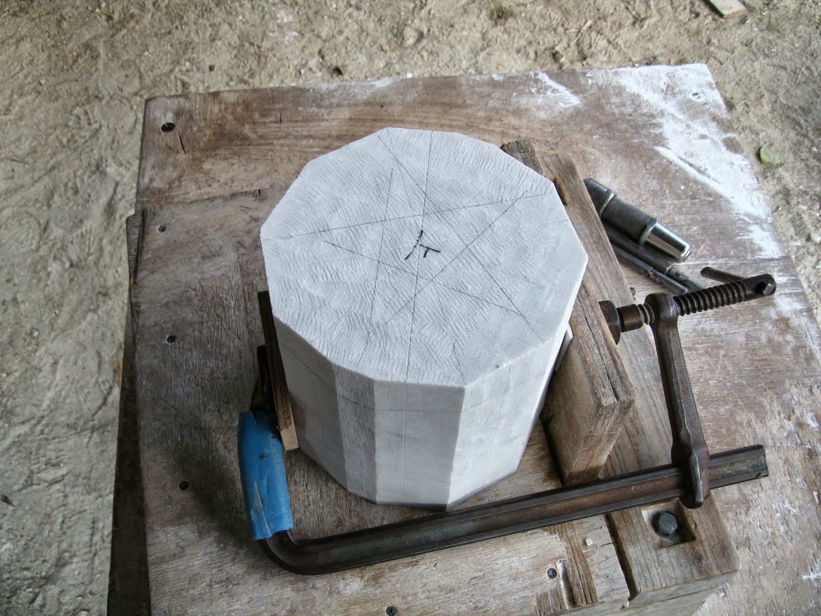 Abstract Stone Sculpture and B October 2013