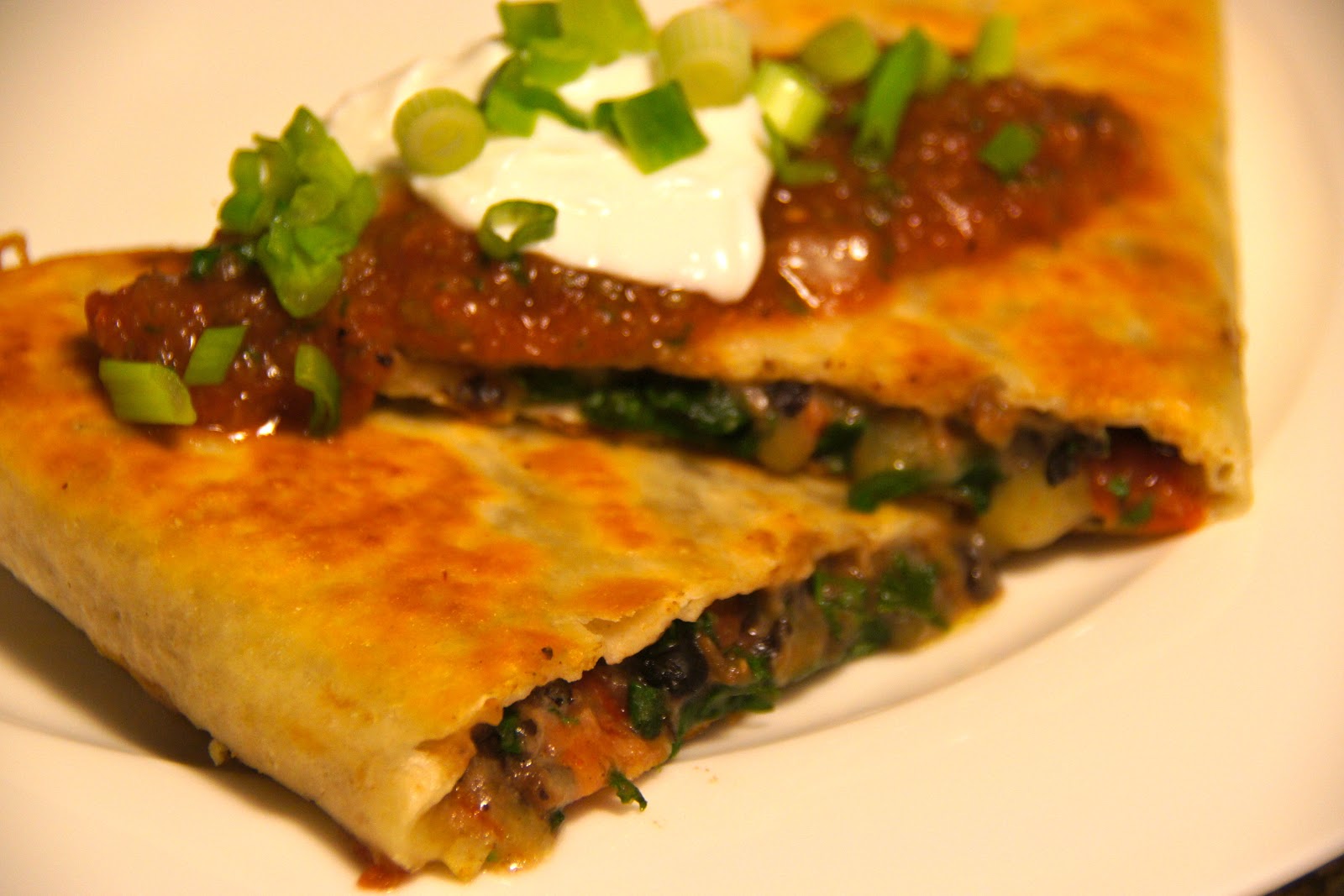 Family Food Finds Black Bean and Kale Quesadilla