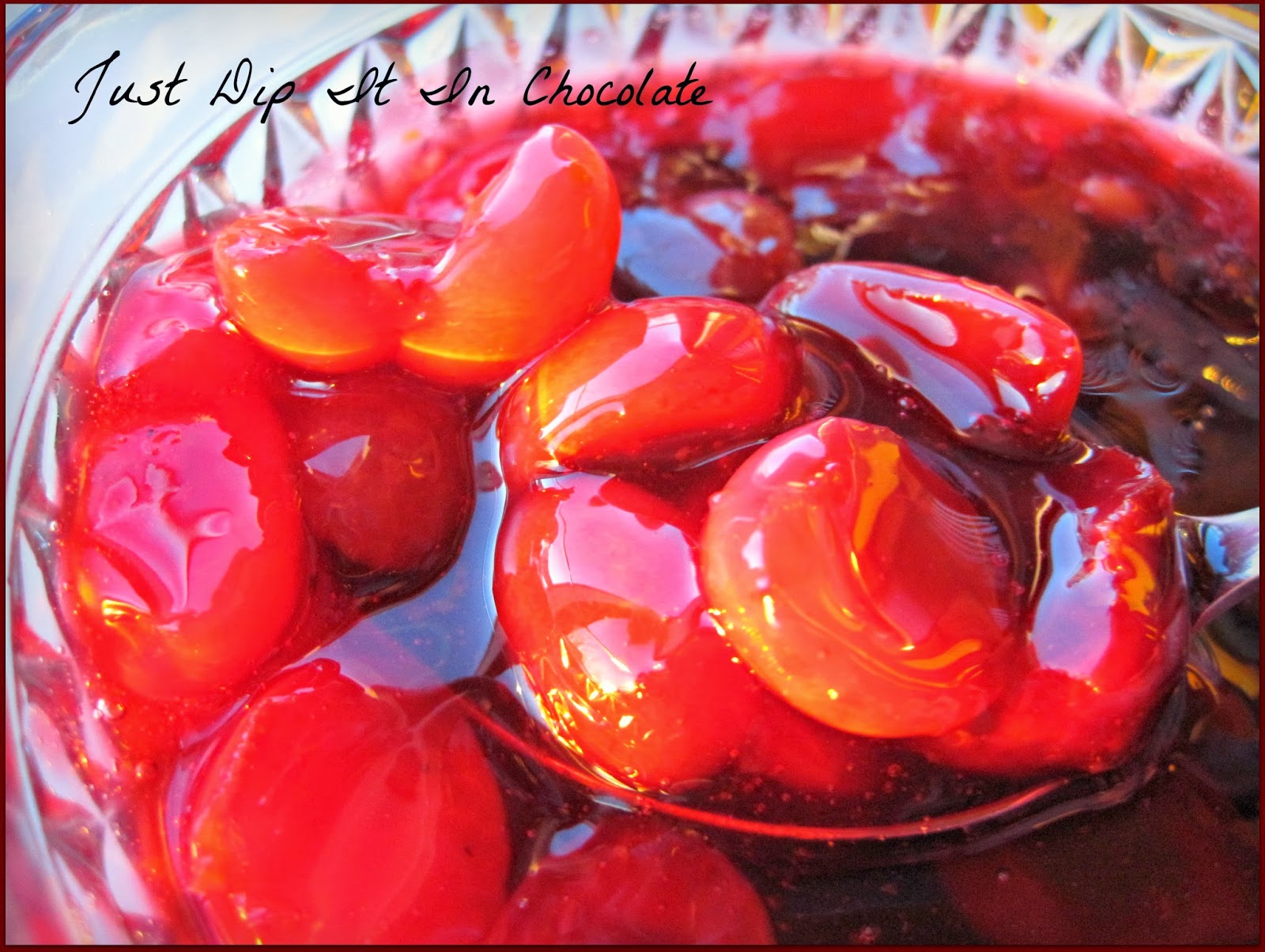 Just Dip It In Chocolate Fresh Cherries and Hibiscus Holiday Sauce Recipe