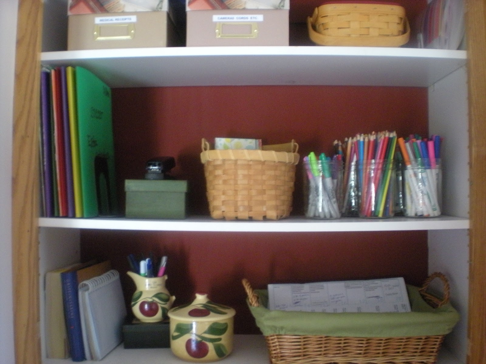 Natural Homemade Living Simply Organizing Office Supplies