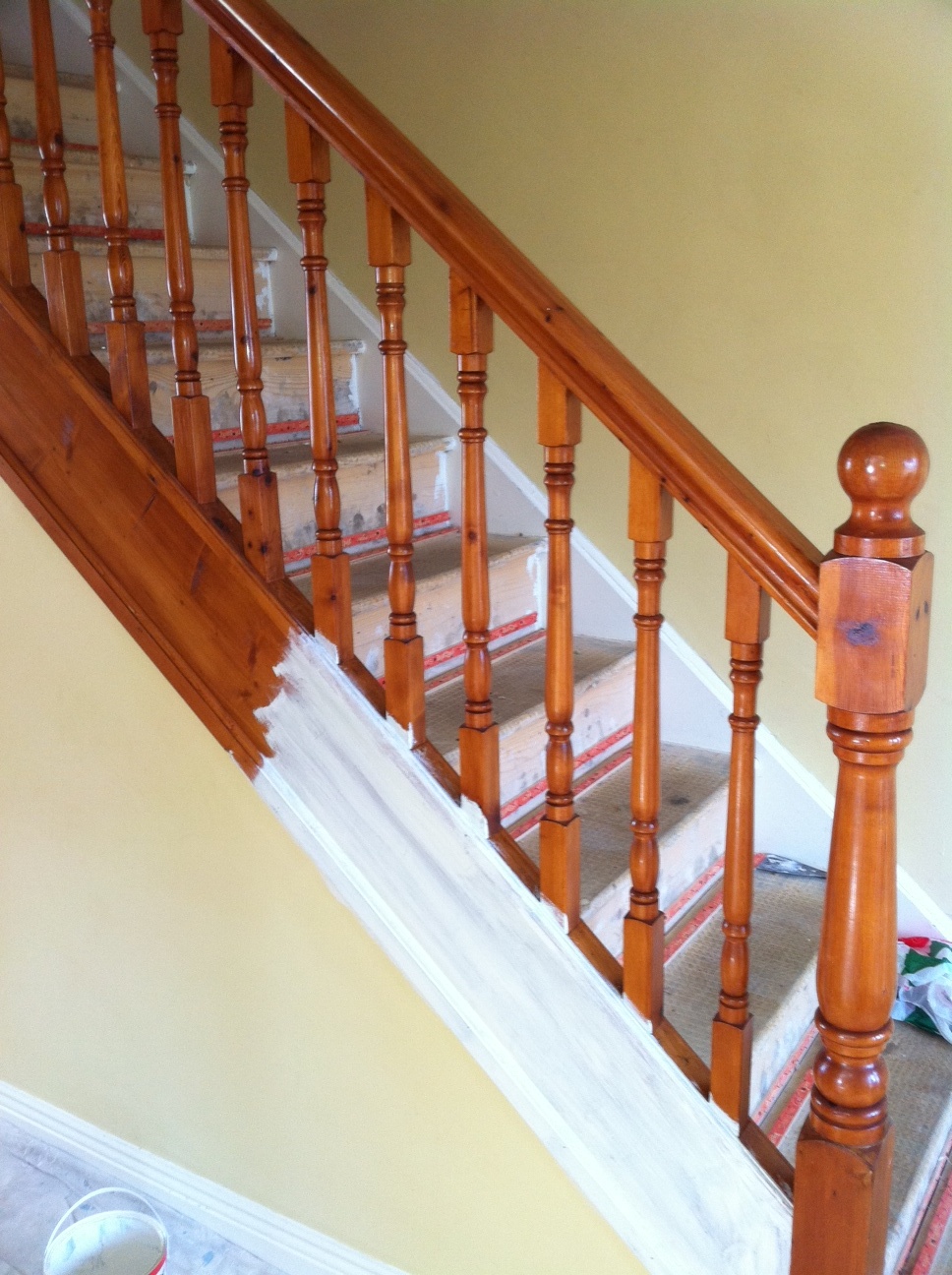 painting solutions Painted and polished handrail (banister)