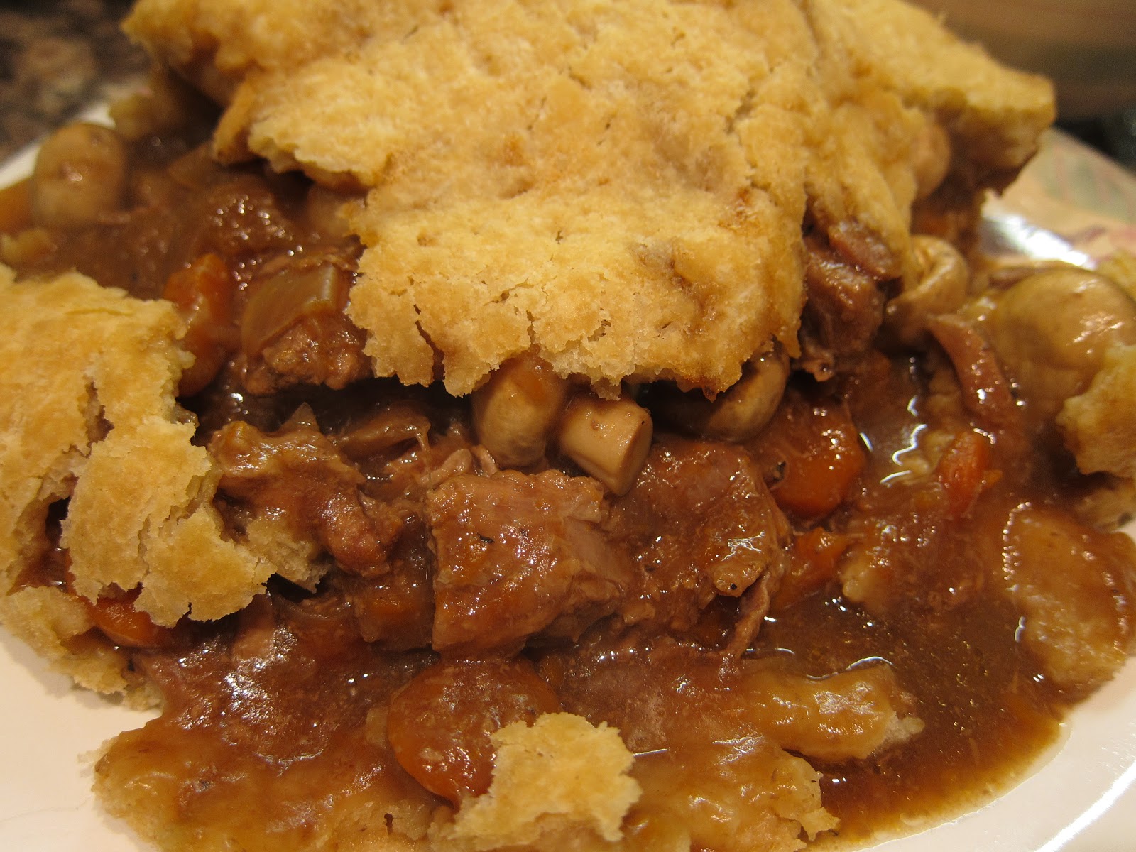 A little bit of heaven on a plate... Beef and vegetable suet pudding