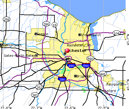 Pdf map Rochester New York