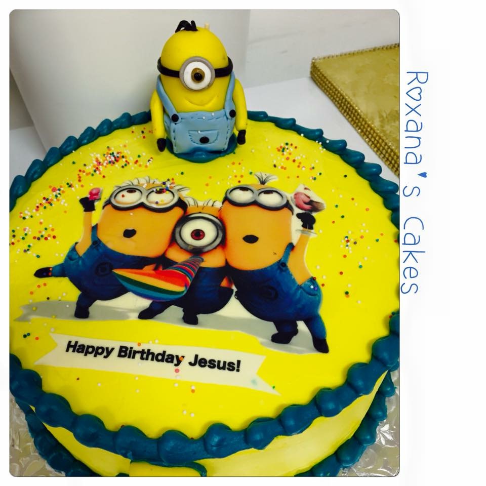 Baking with Roxana s Cakes: Minion themed Birthday Cake