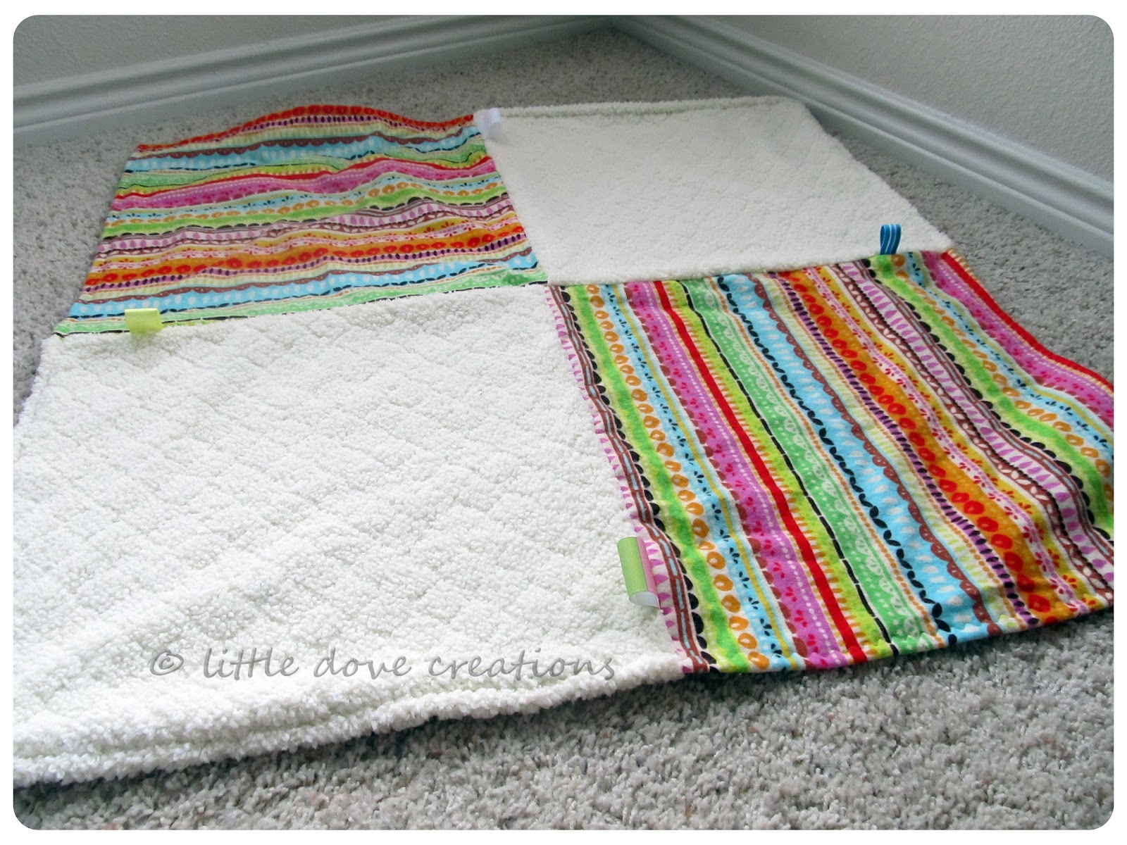 Little Dove Creations tummy time blanket