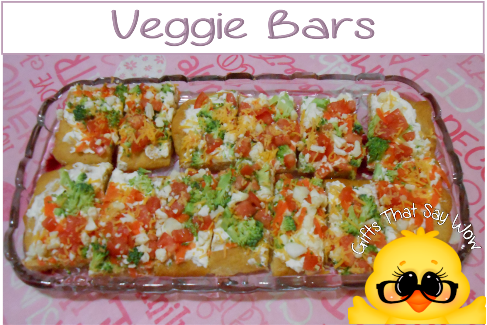 GIFTS THAT SAY WOW Fun Crafts and Gift Ideas Veggie Bar Recipe and Tutorial