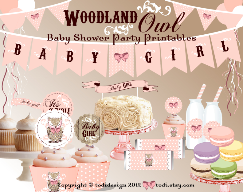 todi Woodland Owl Baby Shower