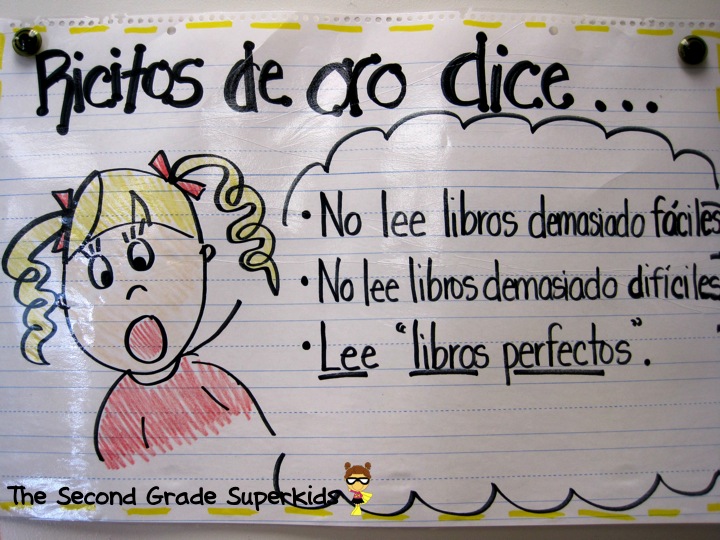 the second grade superkids independent reading anchor charts just right book anchor chart