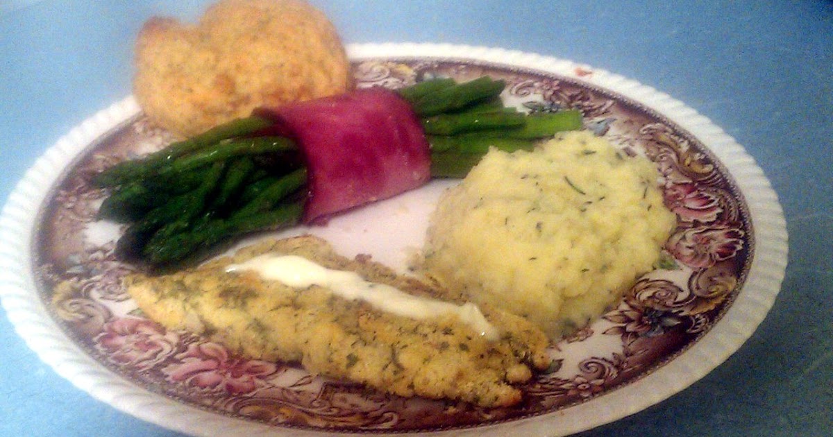 Kissing the Cook Cornmeal Crusted Baked Fish, Buttermilk and Roasted