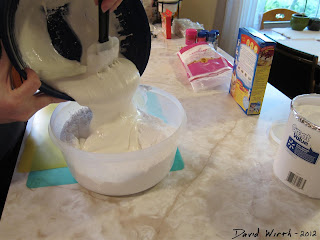 melted marshmallows, making fondant, cake, powdered sugar