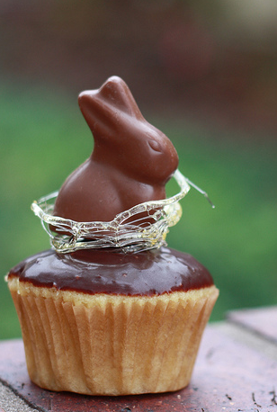 Cadbury Egg and Peeps Cupcakes easter cupcakes with peeps. Cadbury Egg and Peeps Cupcakes