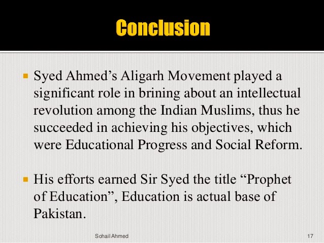 Aligarh movement essays