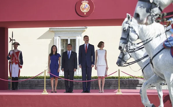  Queen Letizia and King Felipe with Peruvian President Ollanta Humala Tasso and his wife Nadine Heredia Alarcon