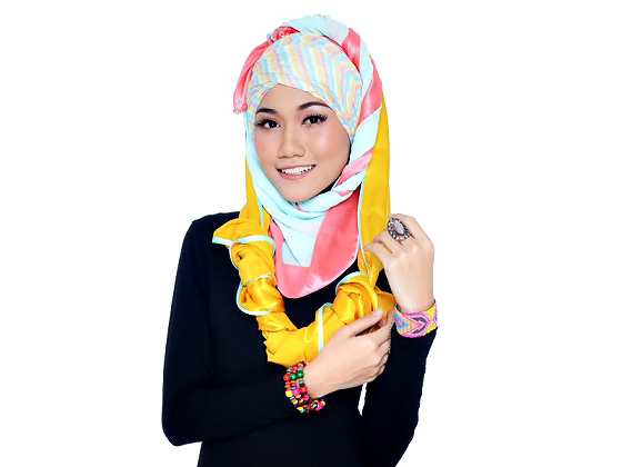 Yang ni selamat comel. Macam Farah Mantissa Hijabista DIY Tudung: Pastle Turban