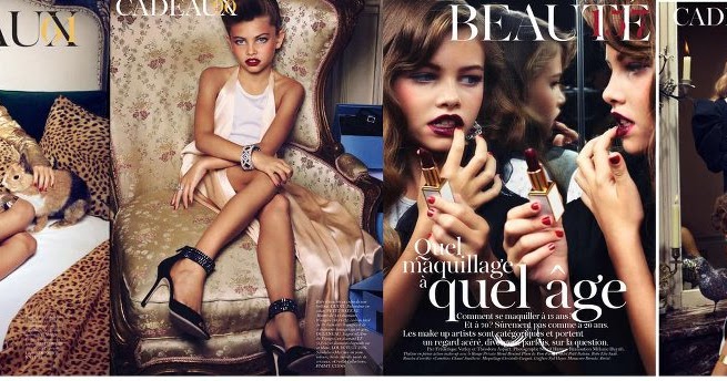 some art view: 10-year-old model Thylane Blondeau.