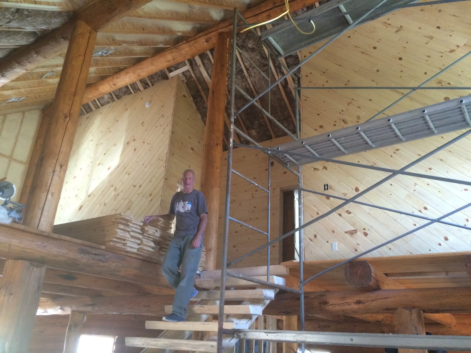 Anderson Log Cabin Fever Log Home Building June 12 2015 Wall