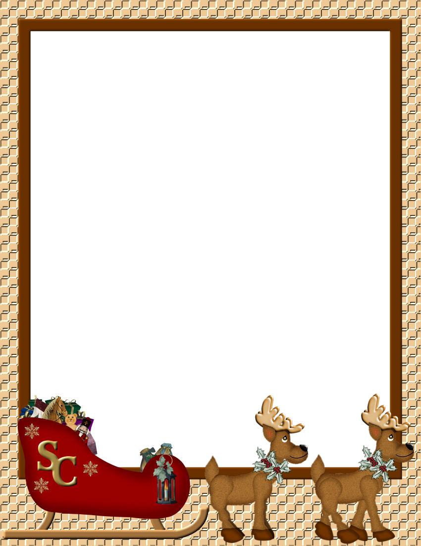 christmas border paper