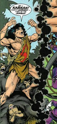 Yeah, it's true that an ape-man in red and blue was ridiculous