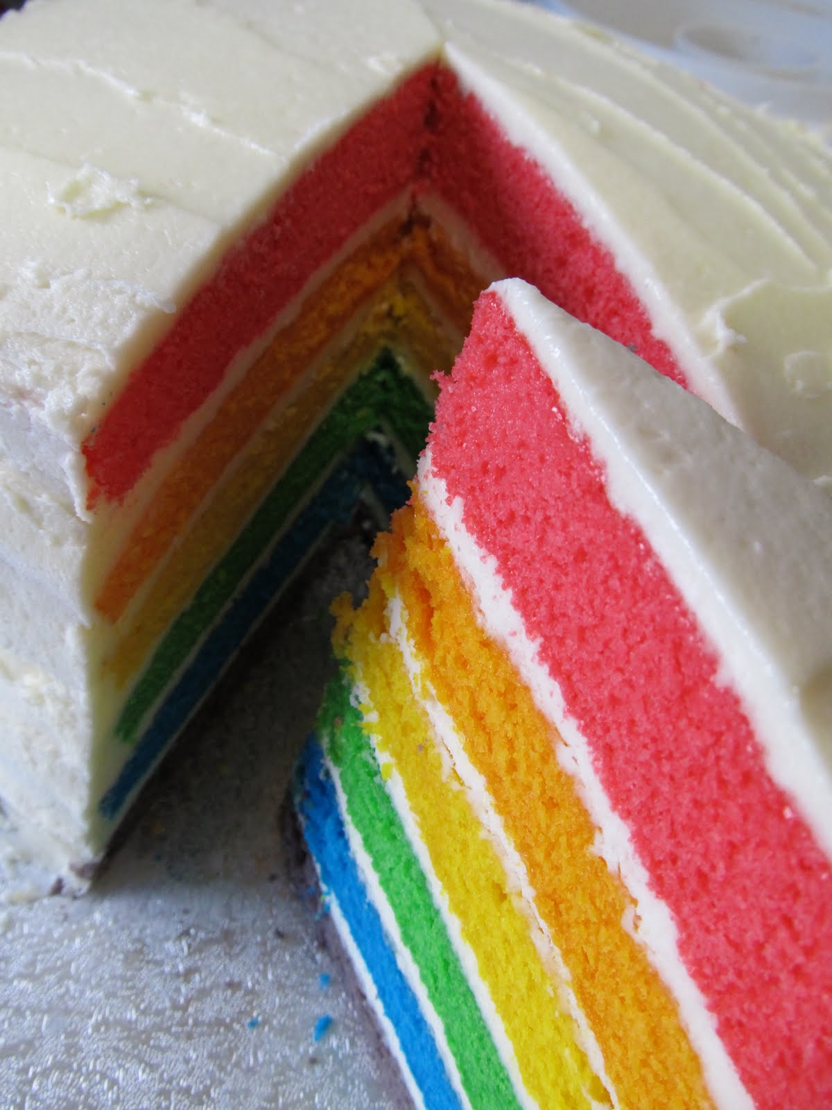 Blogginess Rainbow Layer Cake I Did It!