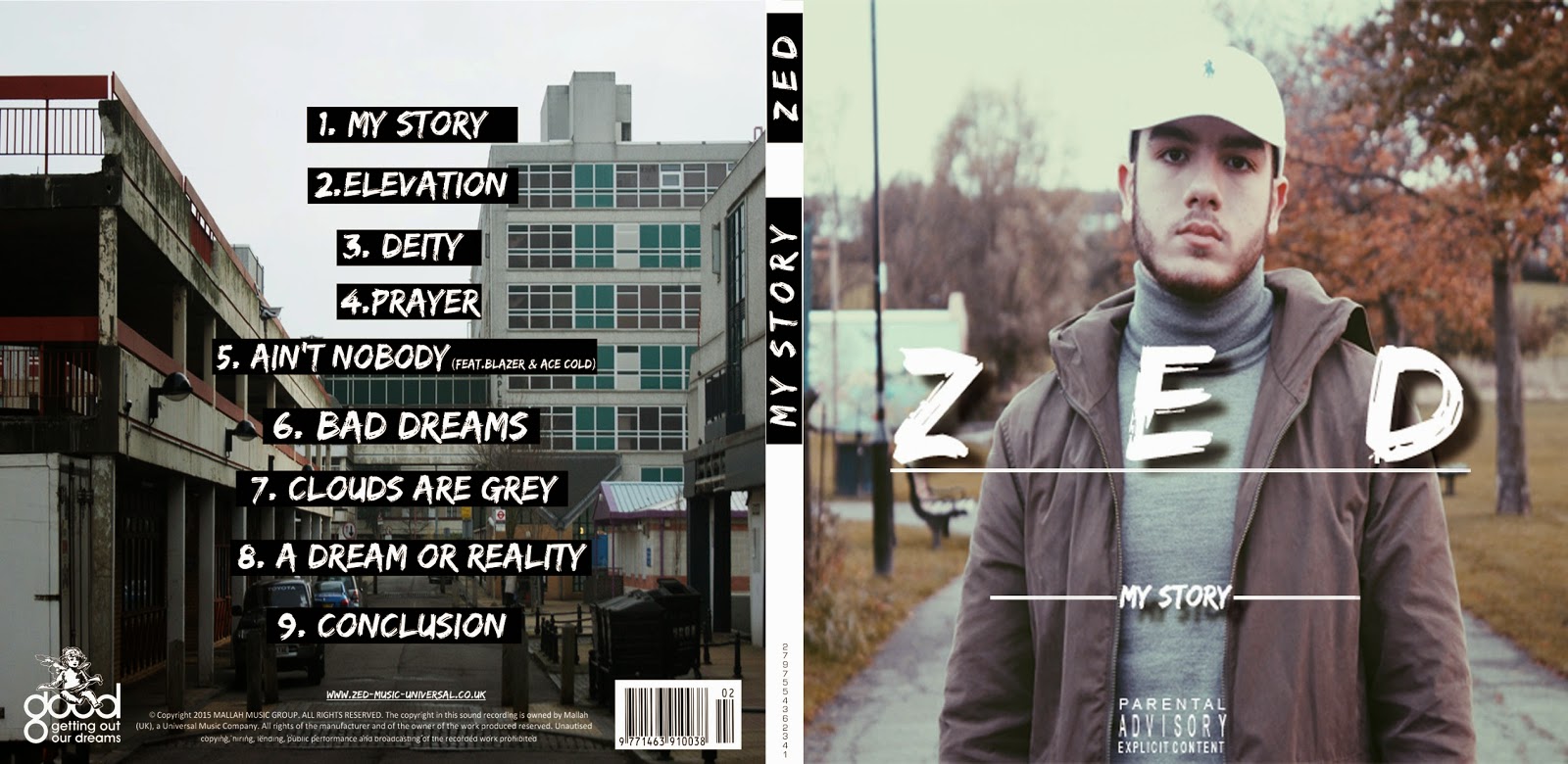 Group 26 Full Finished Digipak, album cover front/back/inside & Advert