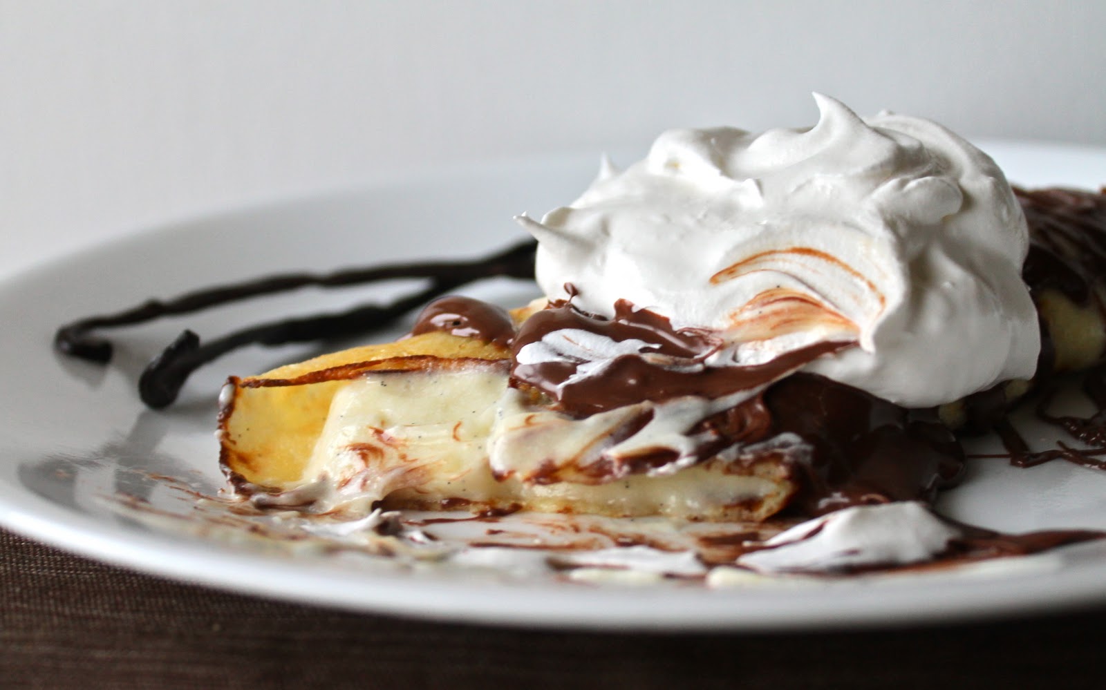 Yammie's Noshery Vanilla Bean Crepes With Vanilla Bean Custard and
