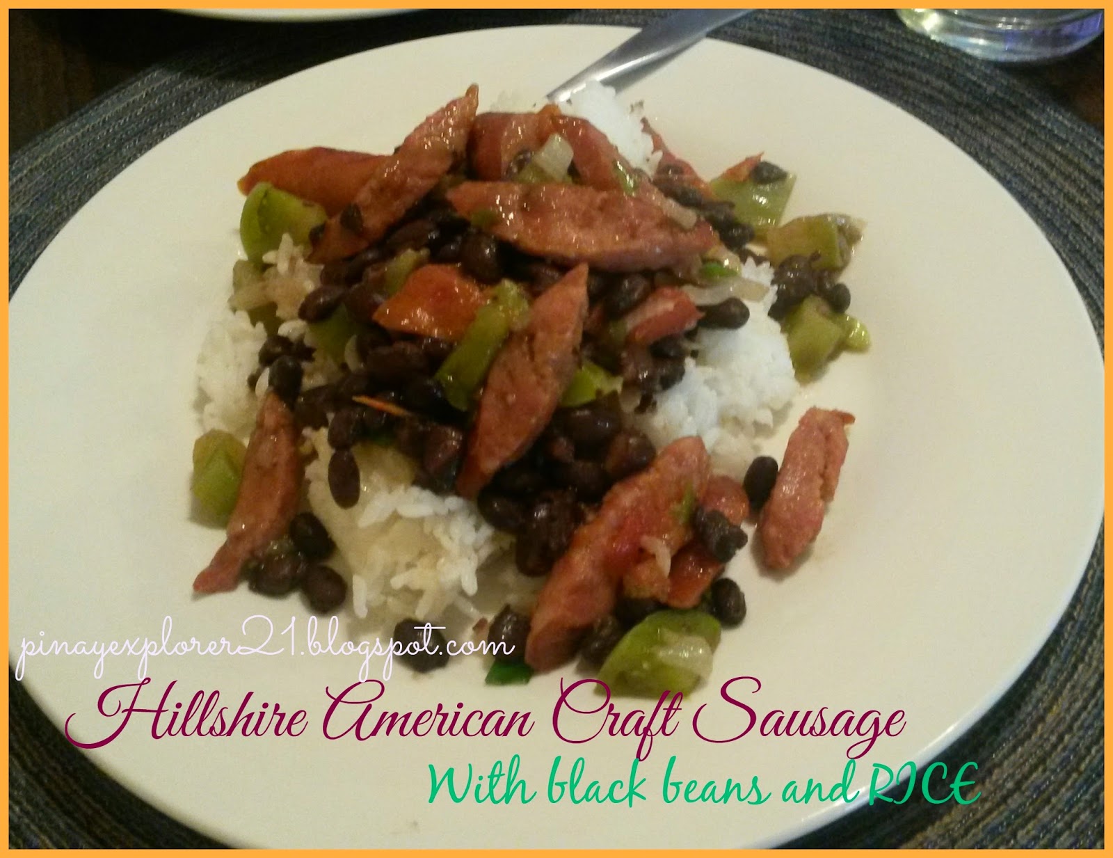 The Sweet Cuisinera Sausage with Black Beans and Rice Recipe
