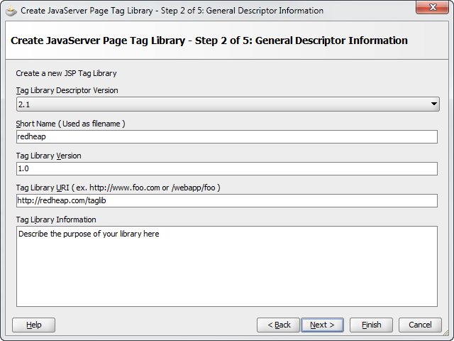How to write custom tags in jsf