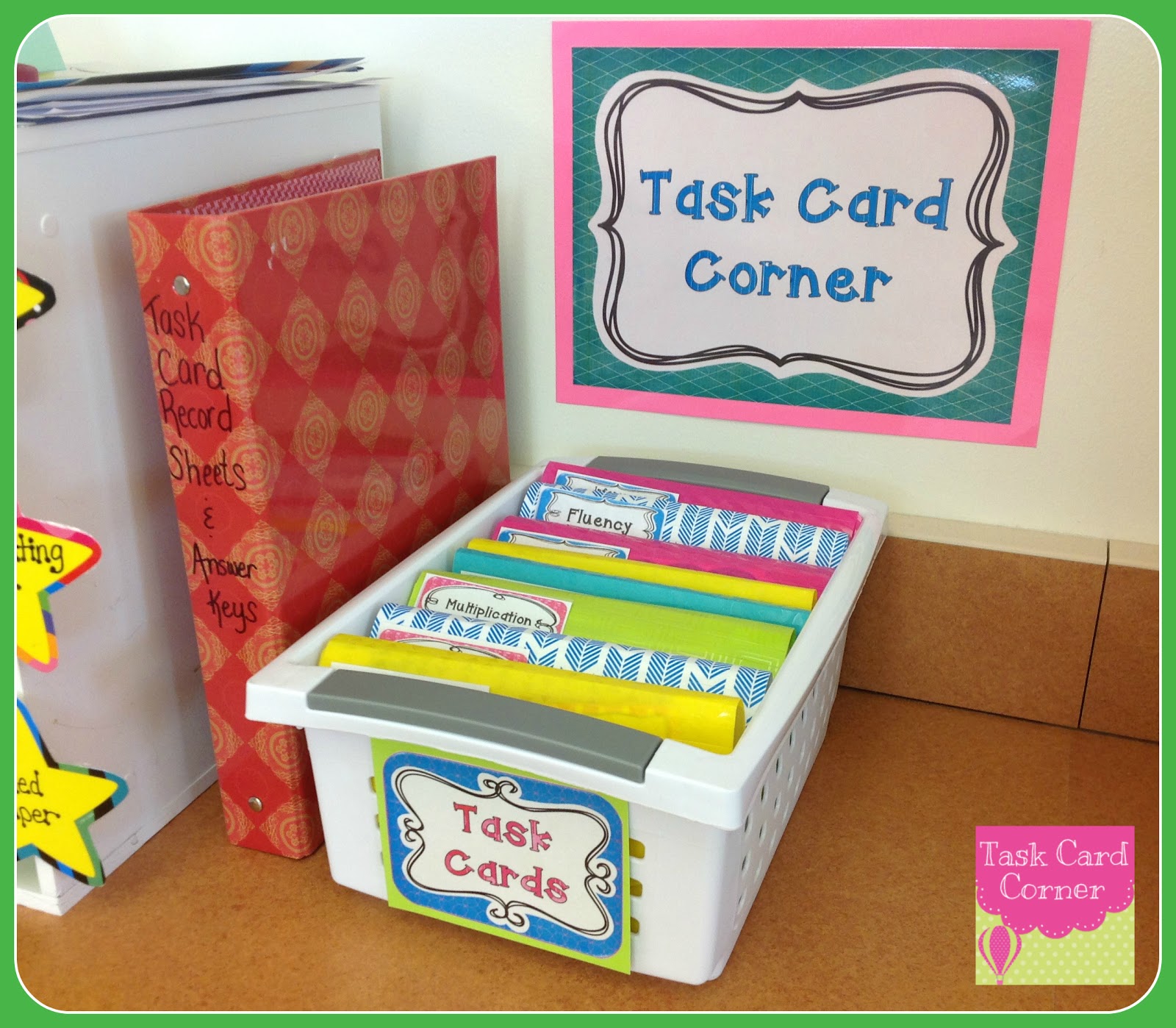 Task Card Corner Task Card Storage & Organization