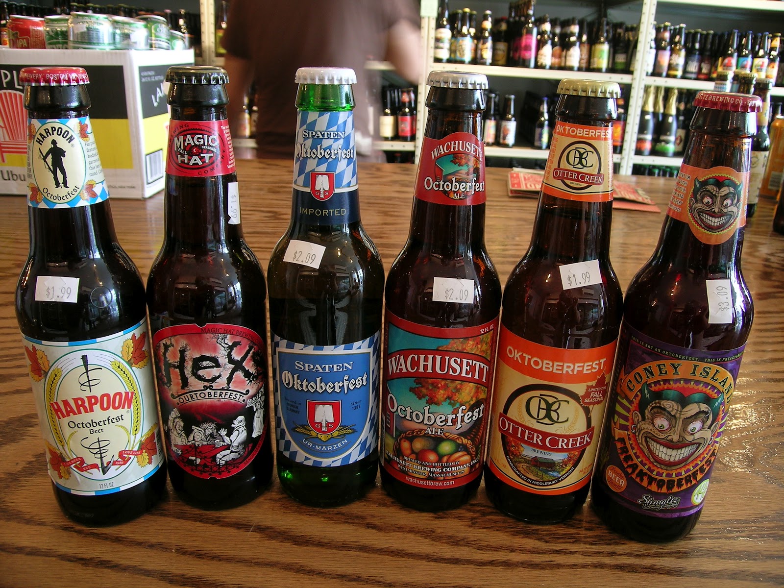 City Swiggers Octoberfest (Marzen) beers in bottles, now available at