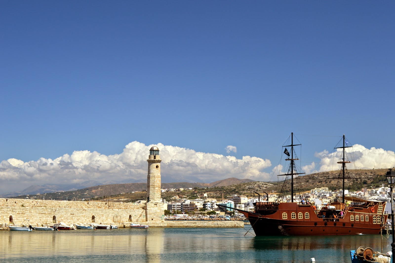 View of the old port Rethimno, Crete, Greece. View of the old port Rethimno, Crete, Greece.