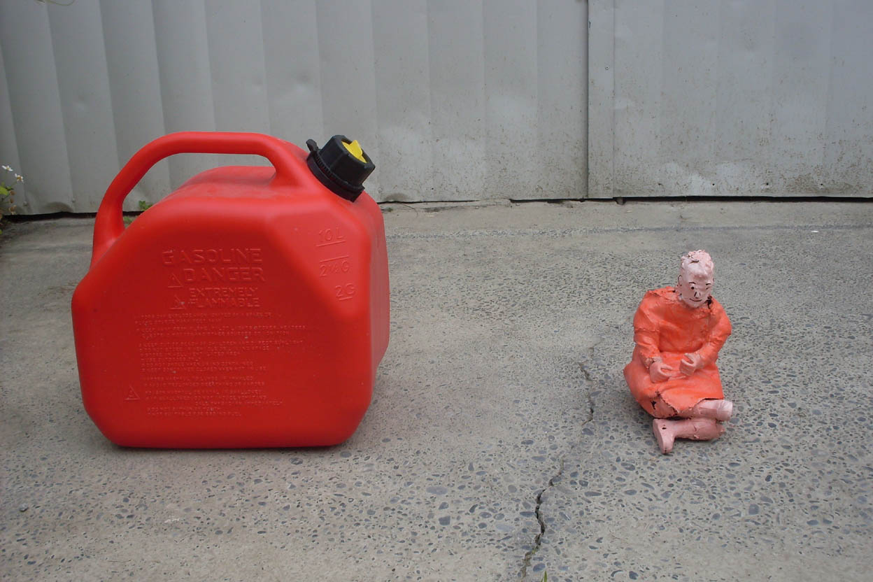 The Brutal Art of Jon E(vil) The burning monk