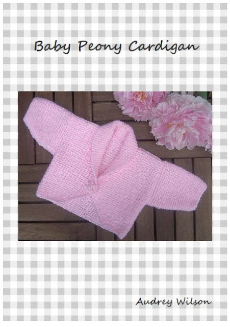 Baby Girl Peonie Garter Stitch Cardigan PDF Hand Knitting Pattern. Age: 0 - 1...
